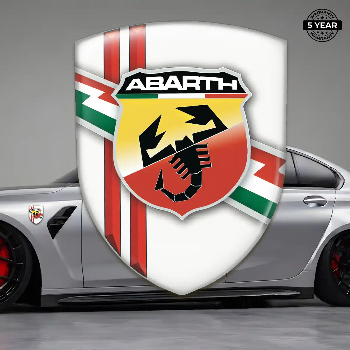 Abarth Crest Logo Emblem Resin Luxe