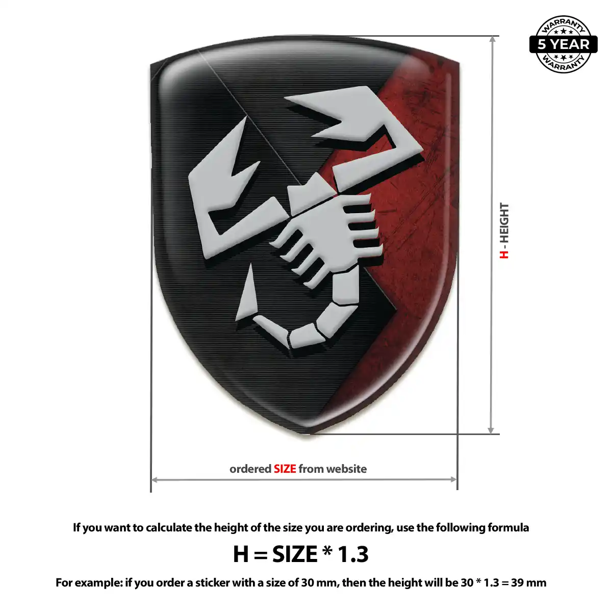 Abarth Crest Logo Emblem Street Tuning