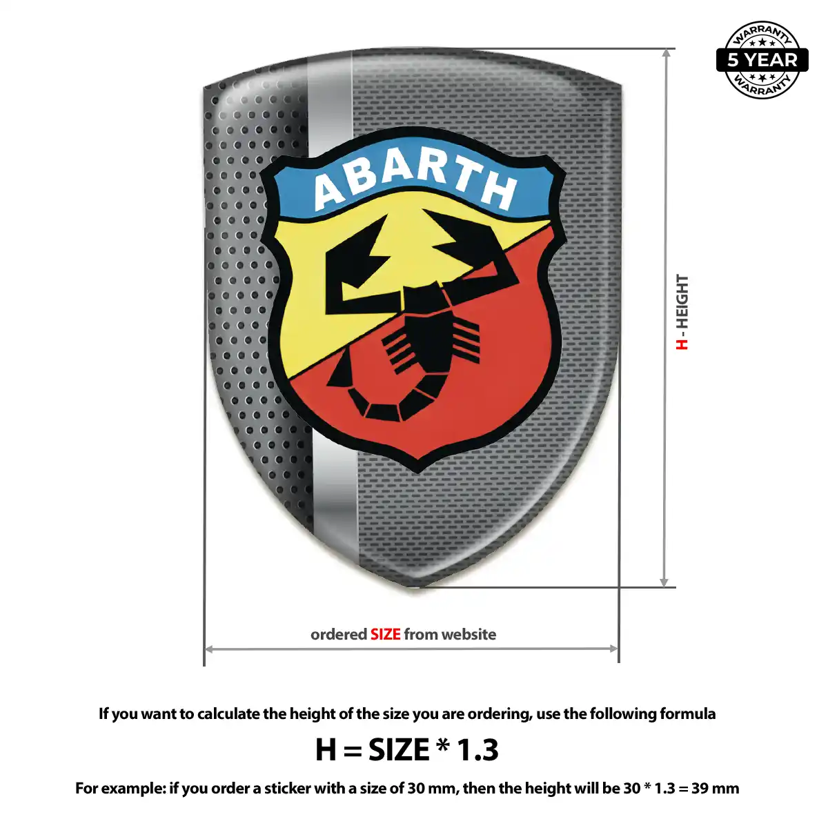 Abarth Crest Logo Emblem Superior Craft