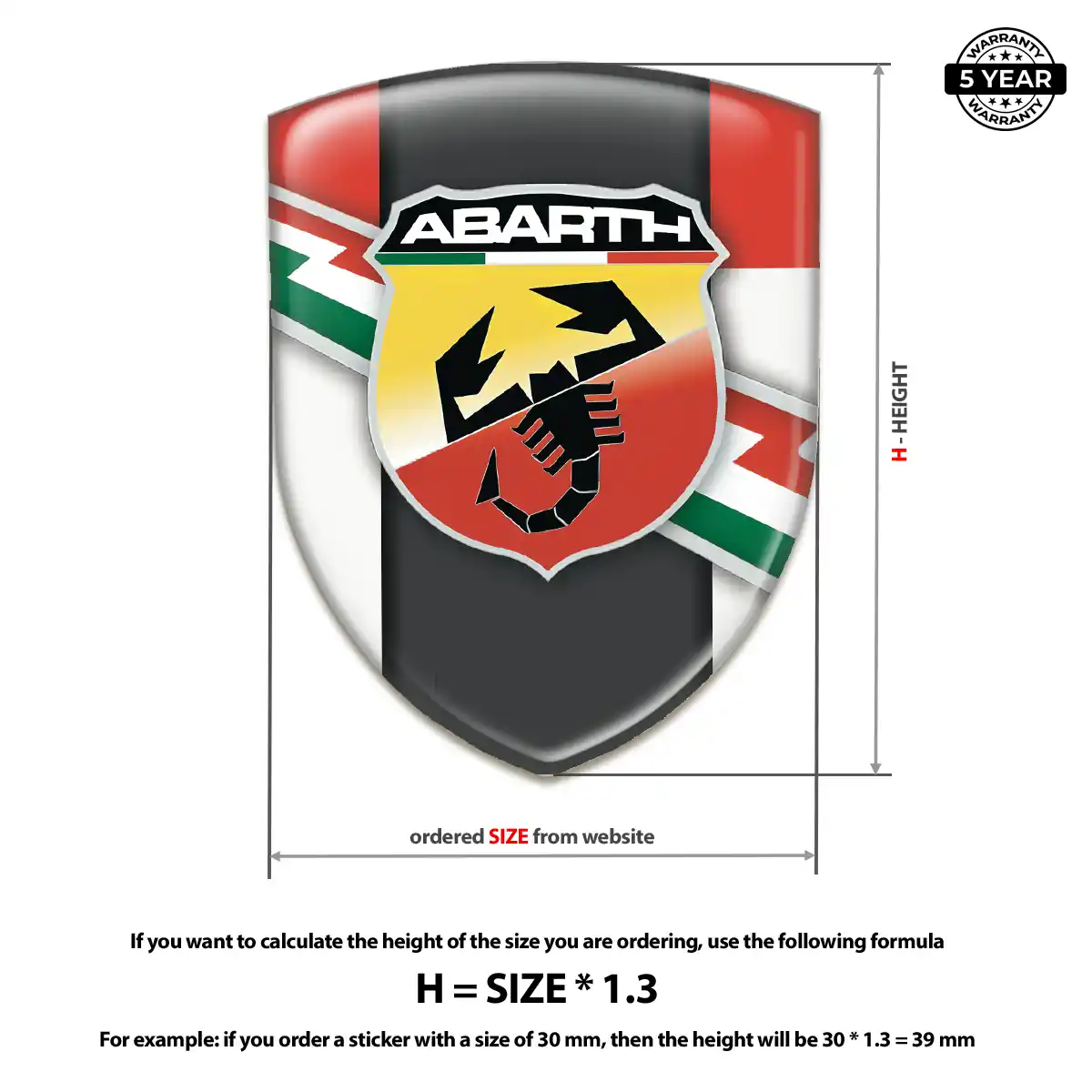 Abarth Domed Badge Auto Tuning