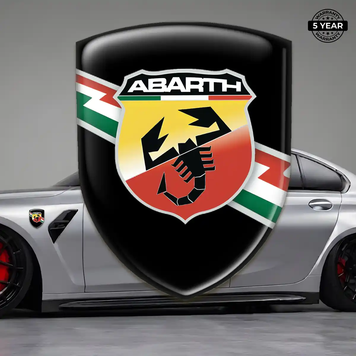 Abarth Domed Badge Interior Elegance