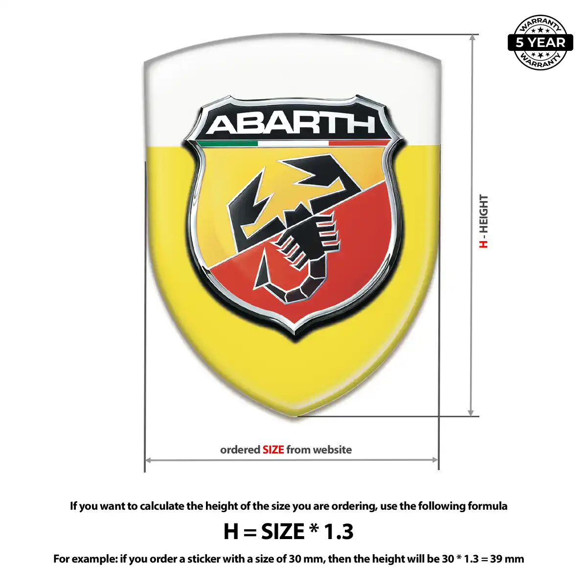Abarth Domed Badge Noble Edition