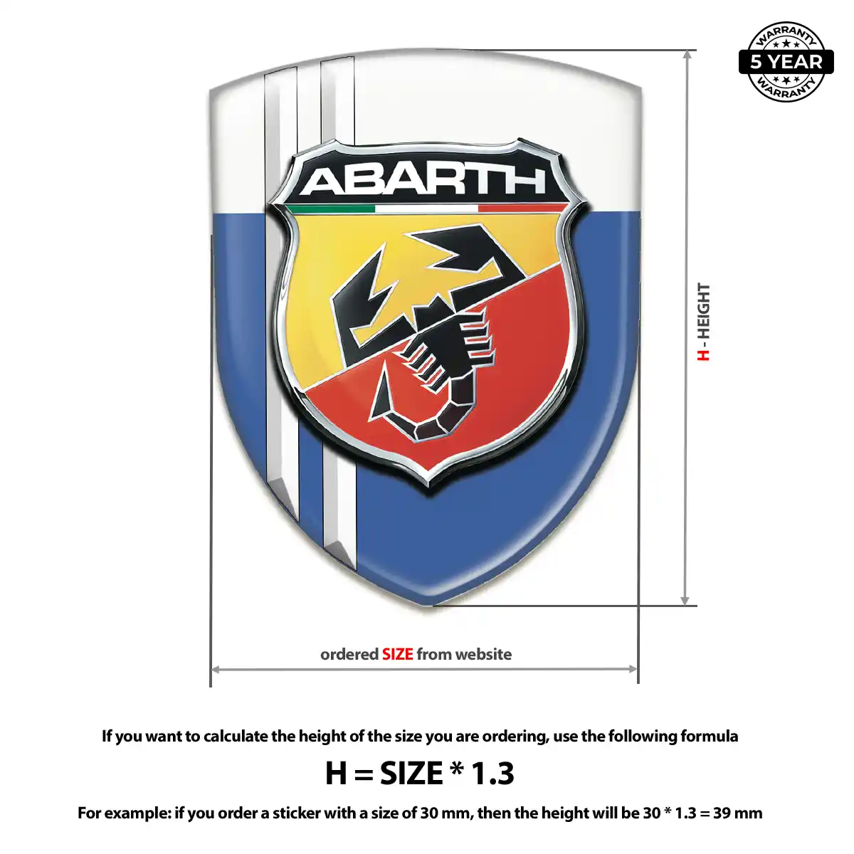 Abarth Domed Badge Superior Craft