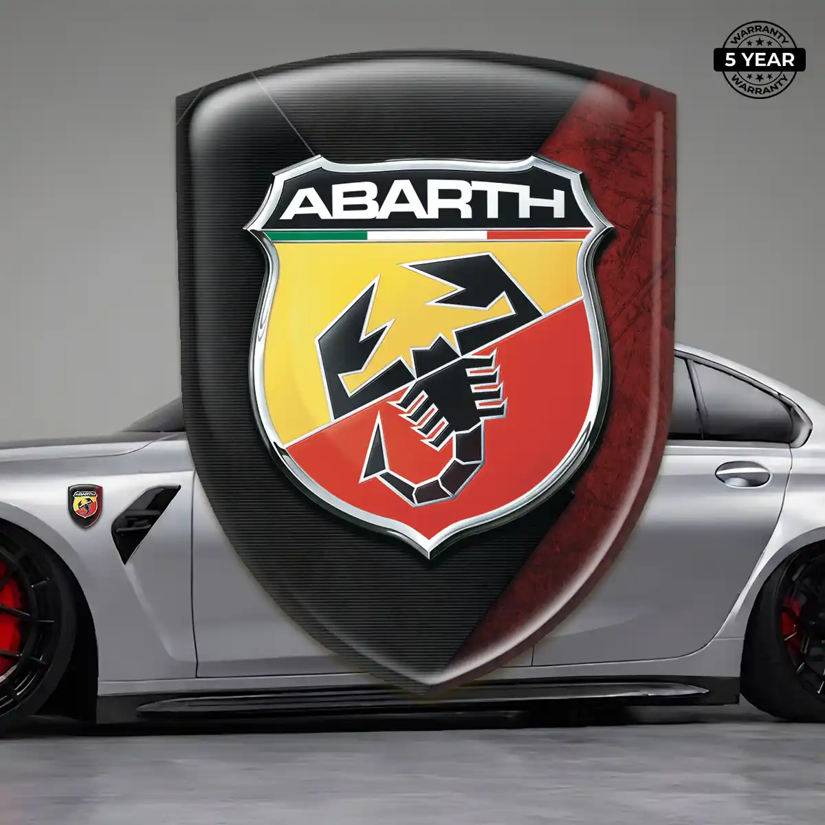 Abarth Domed Car Sticker Auto Tuning