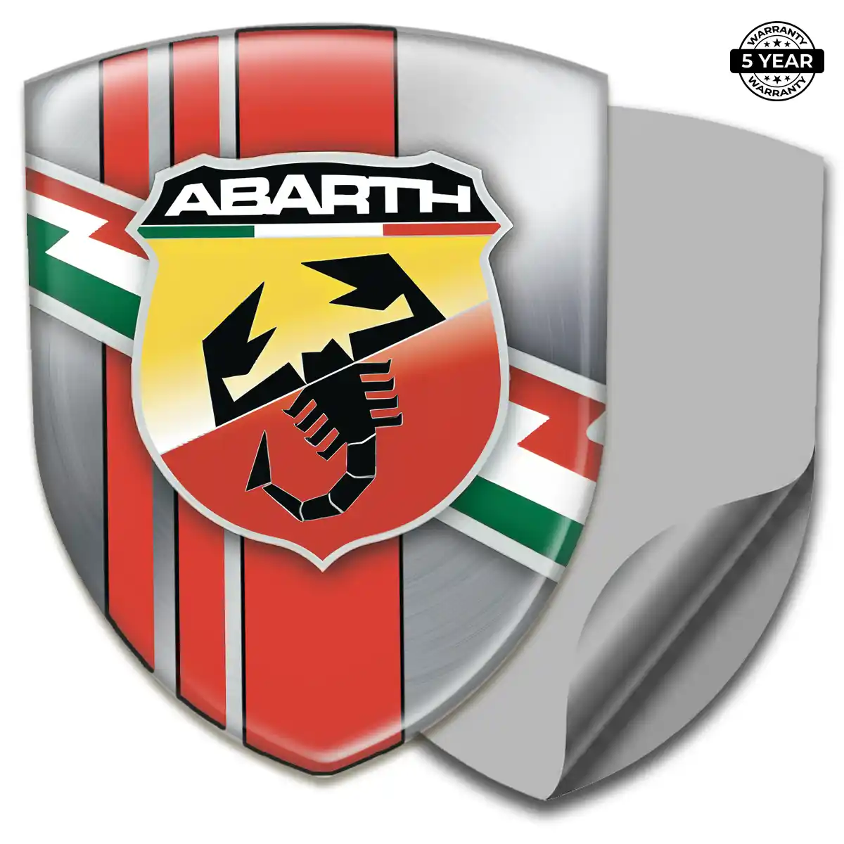 Abarth Domed Car Sticker Cabin Style