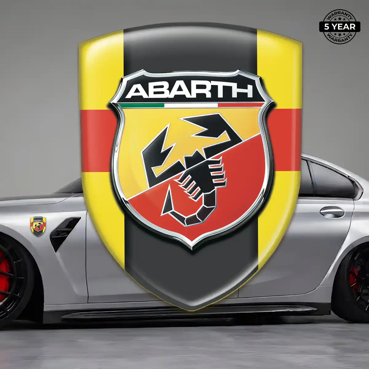 Abarth Domed Car Sticker Exclusive Series