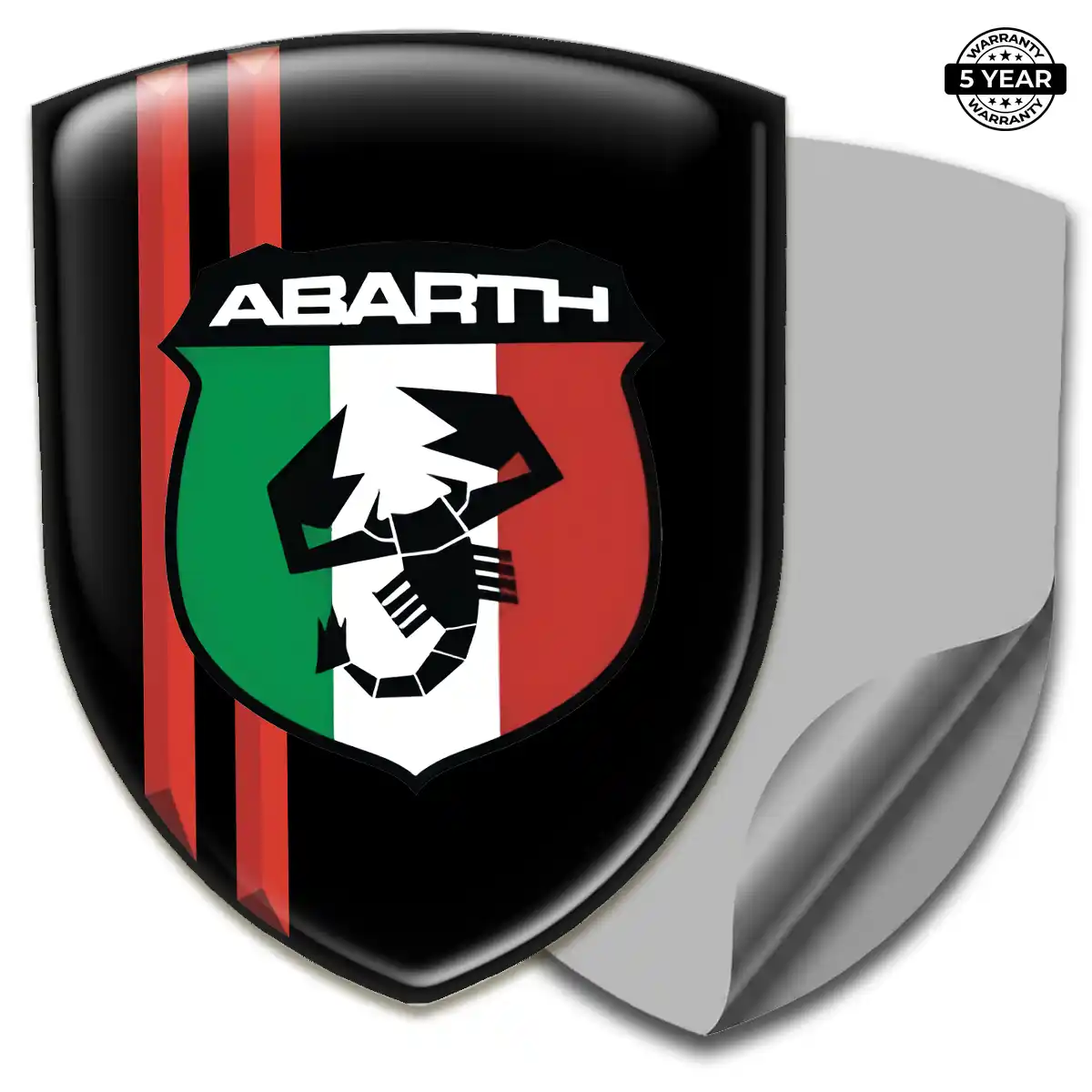 Abarth Domed Car Sticker Exterior Luxe