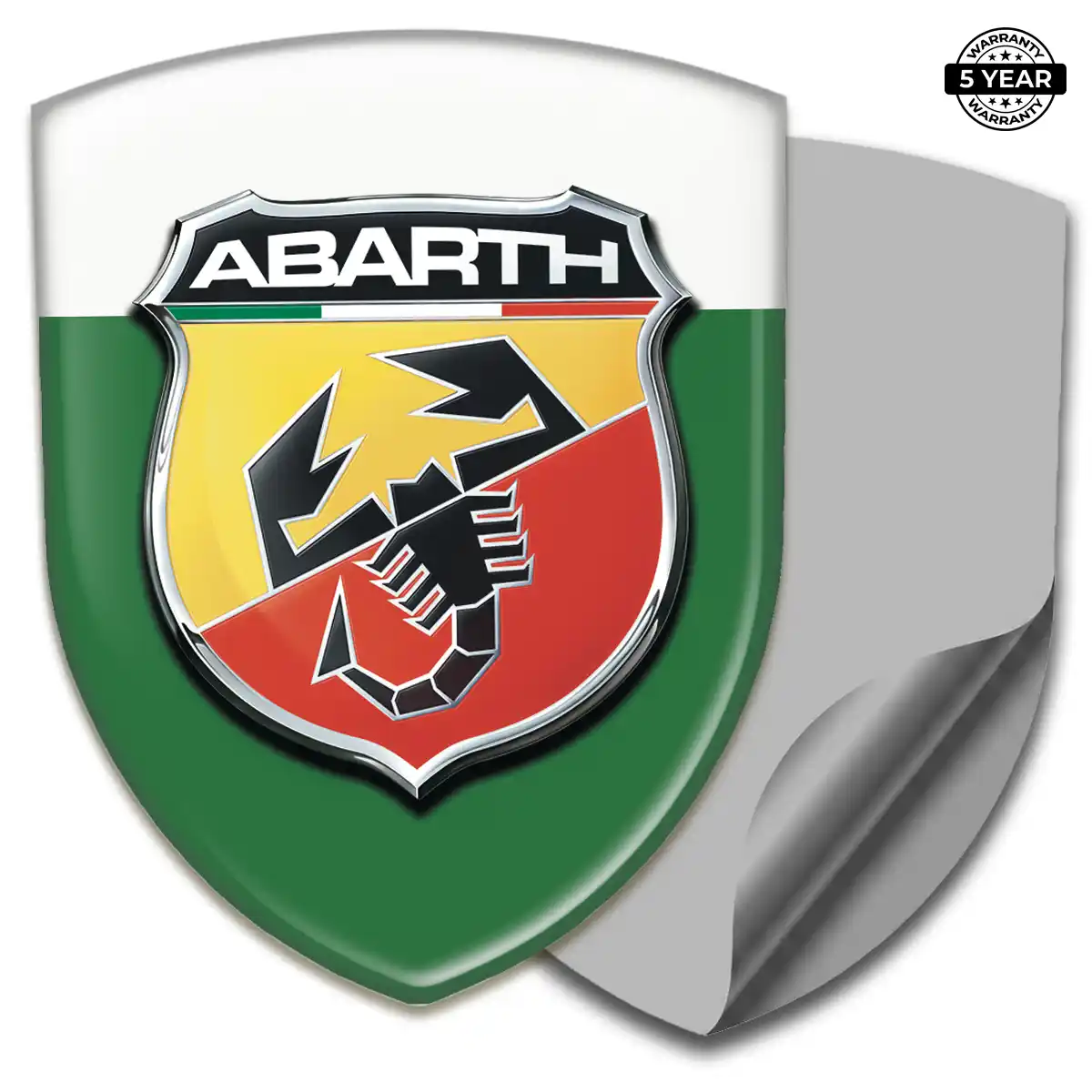 Abarth Domed Car Sticker Outer Style