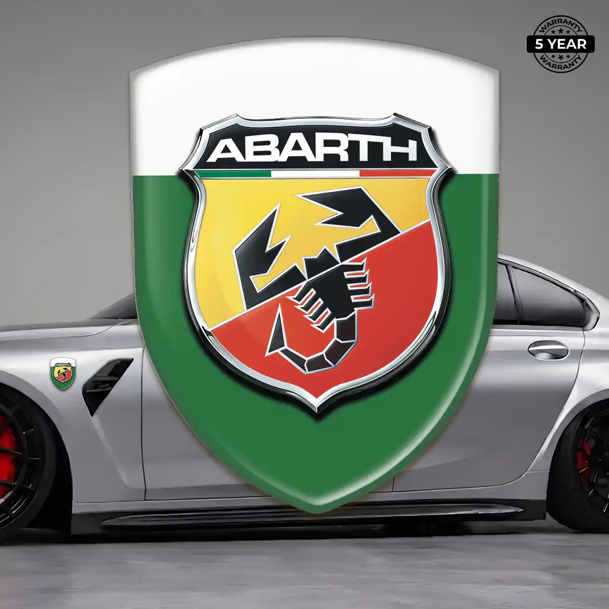 Abarth Domed Car Sticker Outer Style
