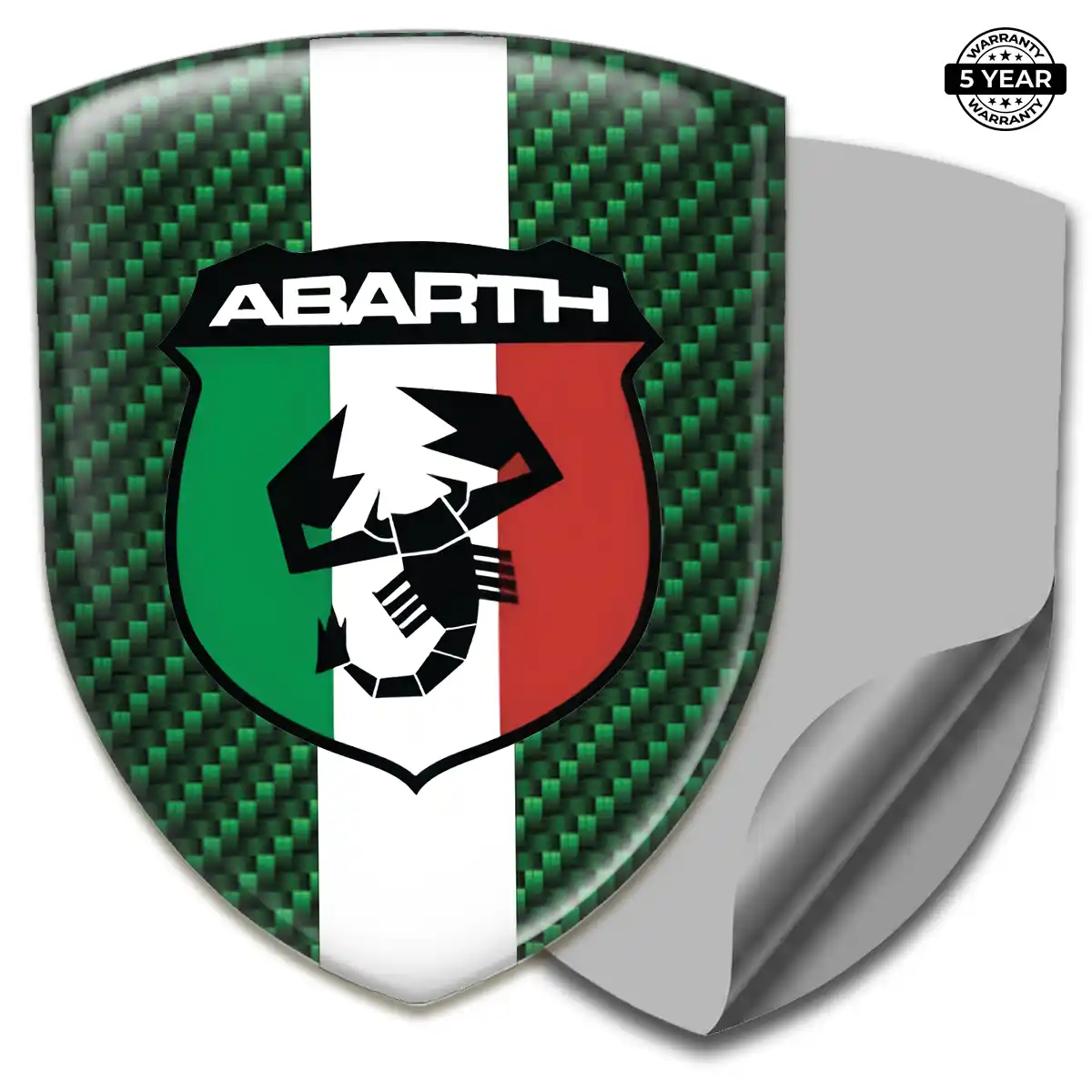 Abarth Domed Car Sticker Performance Style