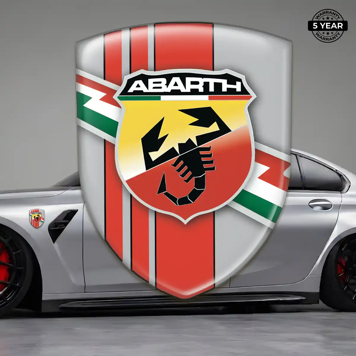 Abarth Domed Car Sticker Premium Dome