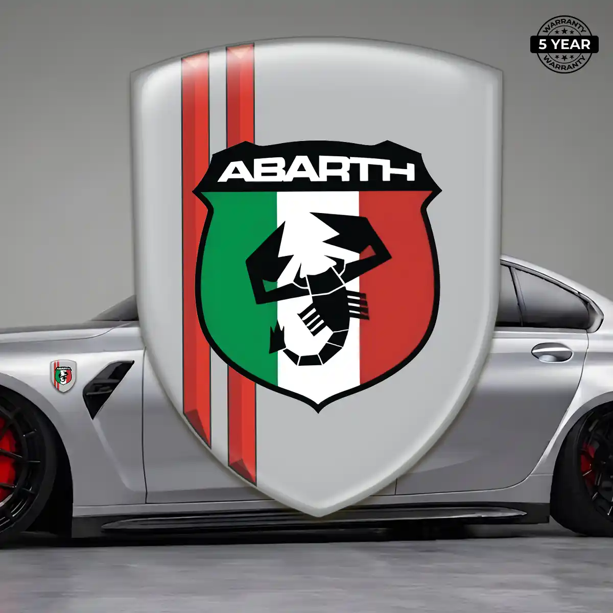 Abarth Domed Car Sticker Prestige Line