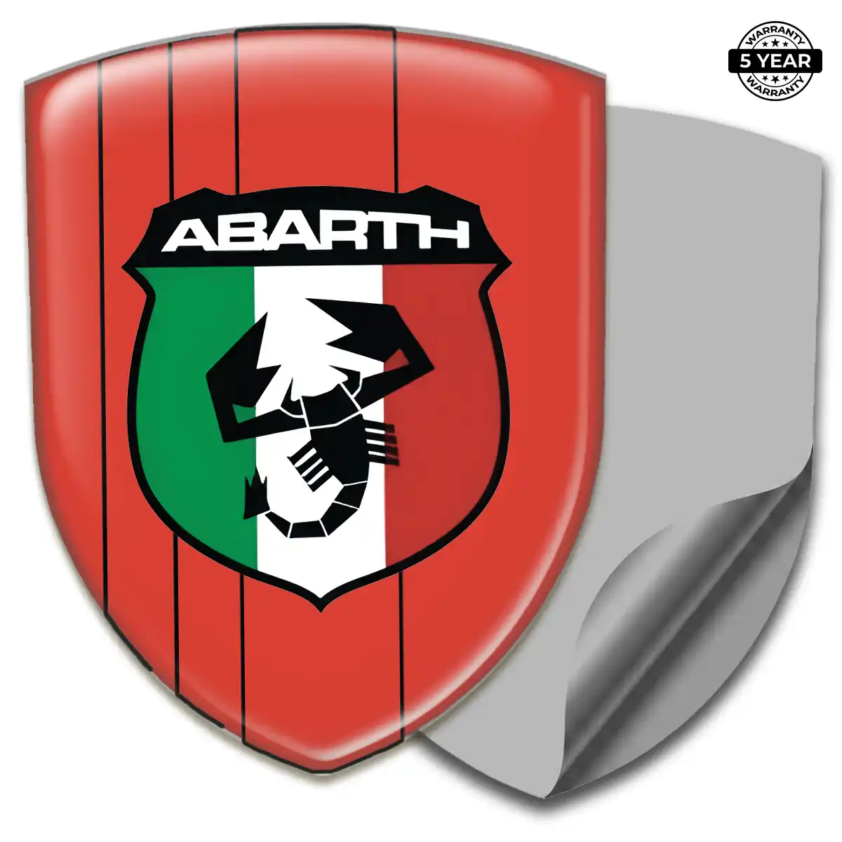 Abarth Domed Car Sticker Resin Elite