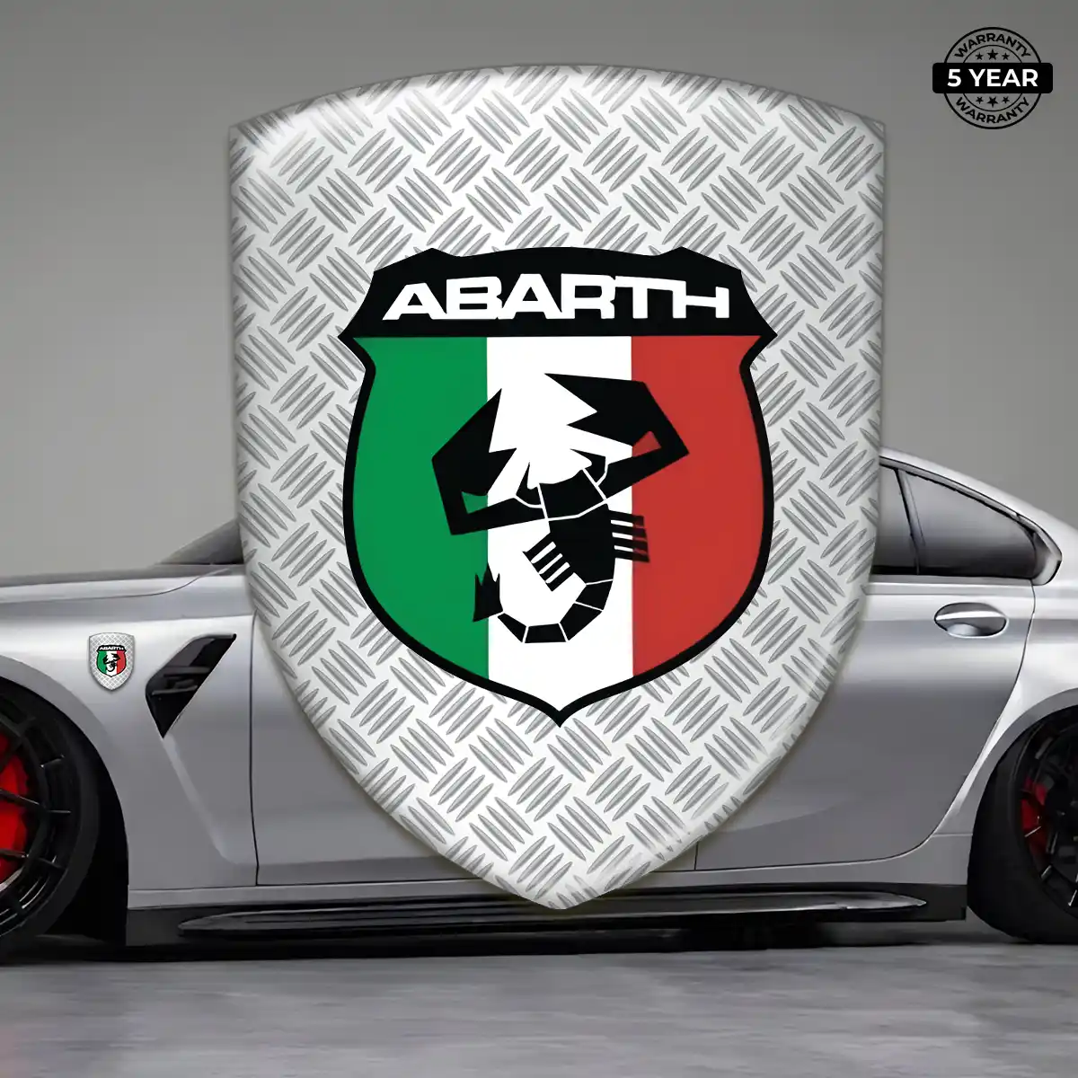 Abarth Domed Car Sticker Signature Grade