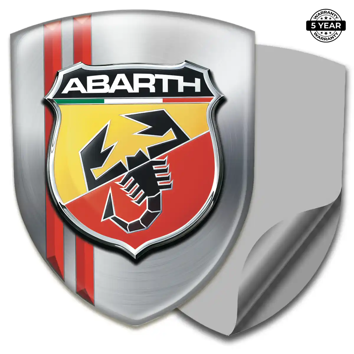 Abarth Domed Car Sticker Sport Tuning
