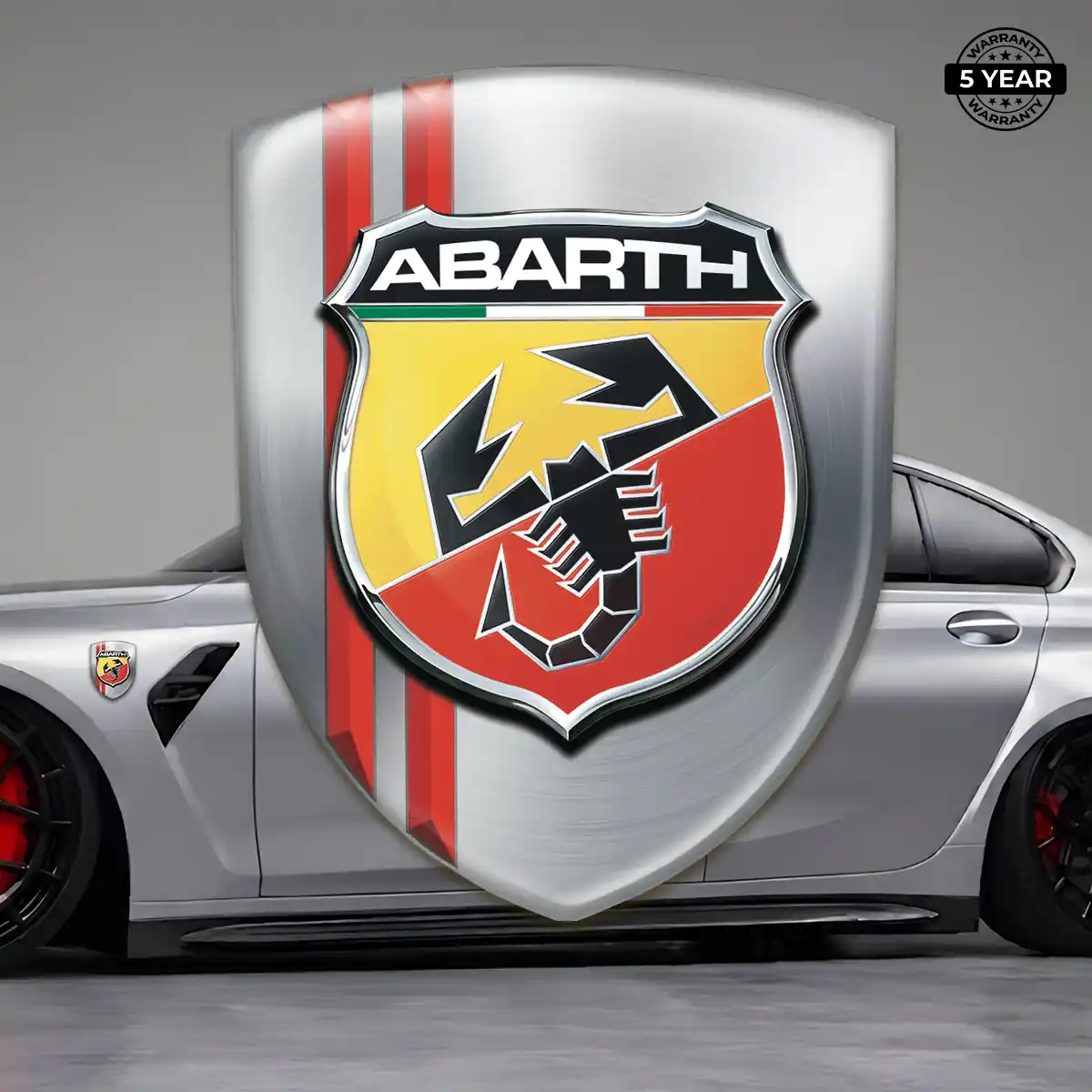 Abarth Domed Car Sticker Sport Tuning