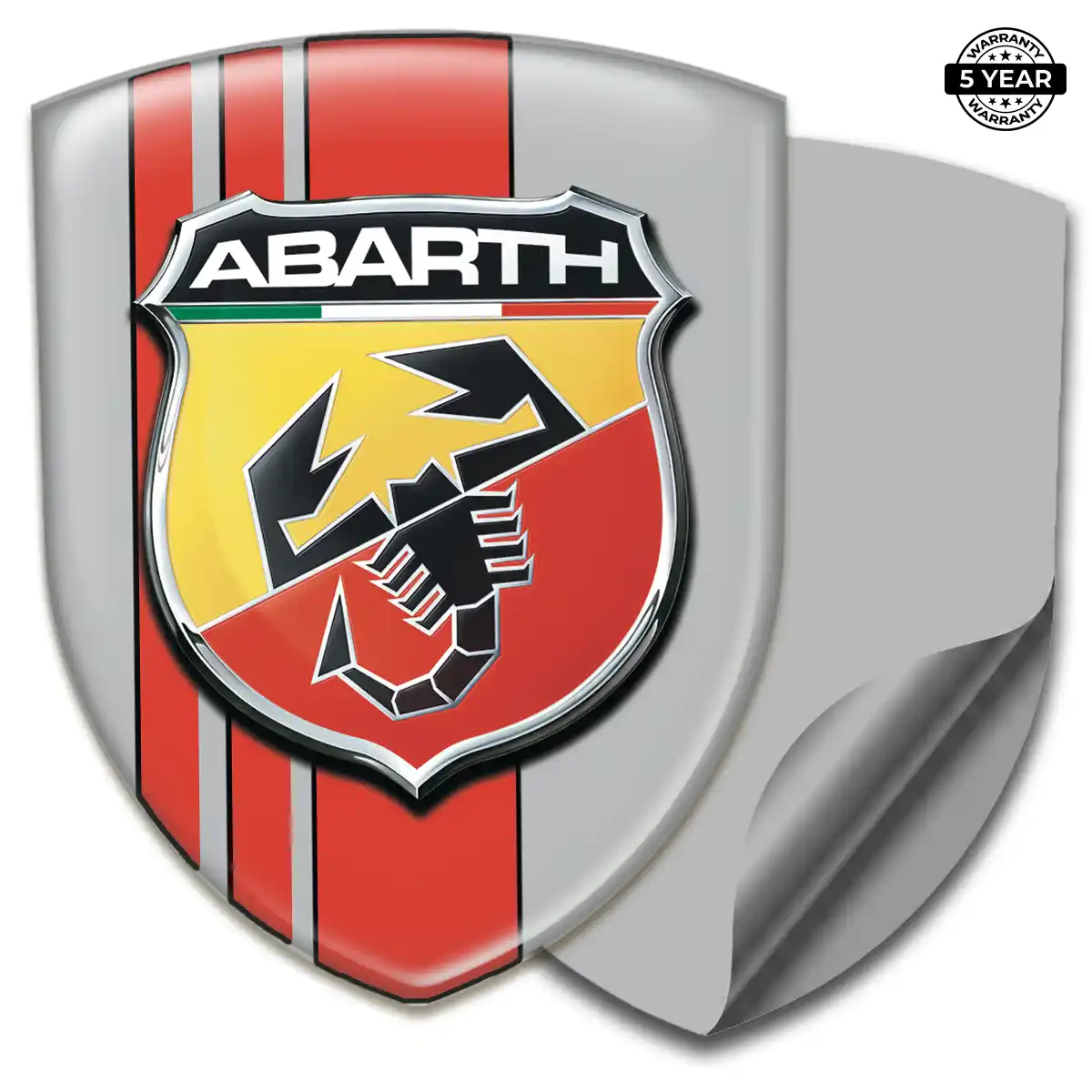 Abarth Domed Car Sticker Superior Craft