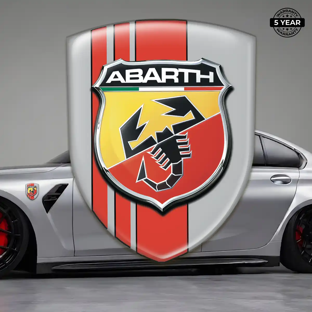 Abarth Domed Car Sticker Superior Craft