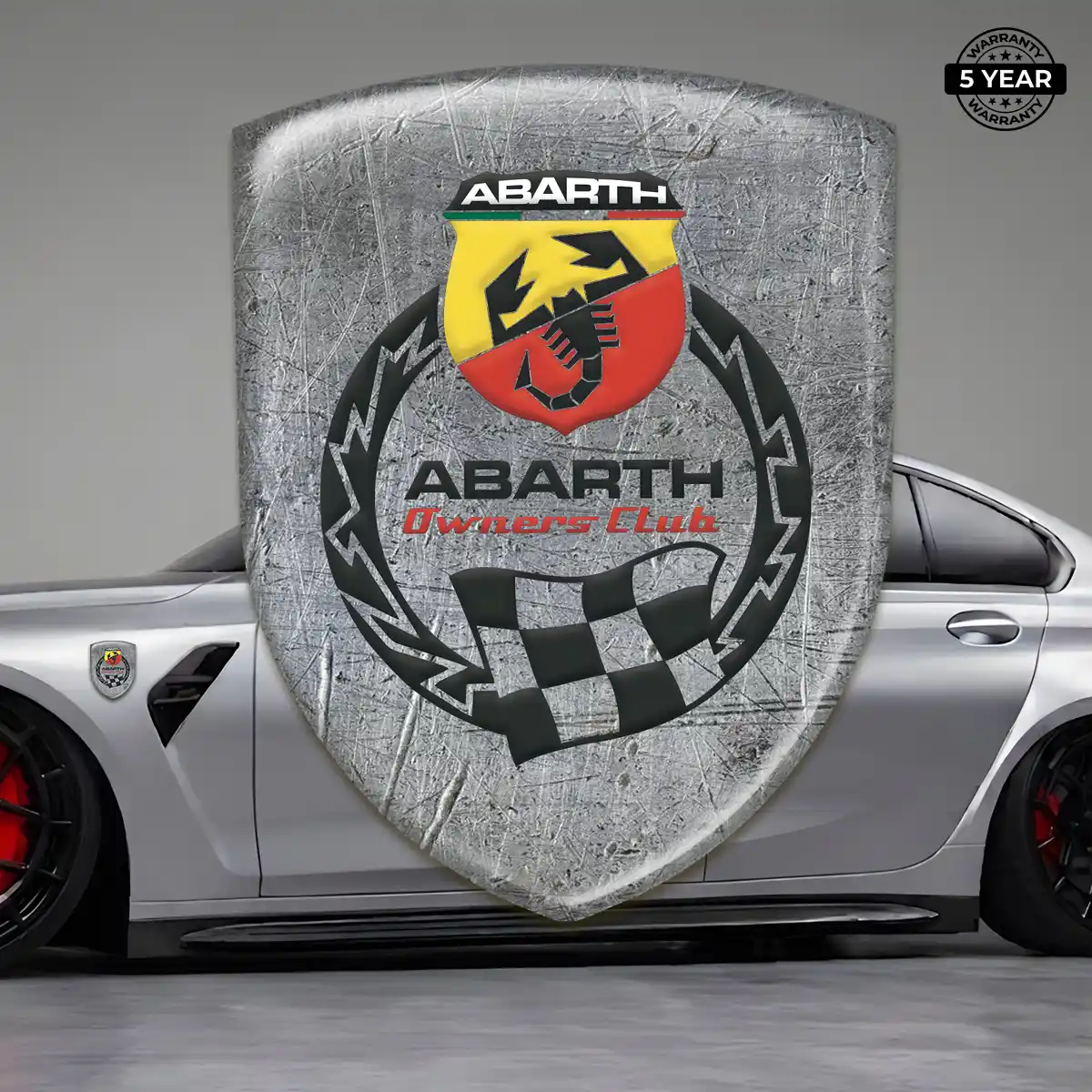 Abarth Domed Decal Auto Tuning
