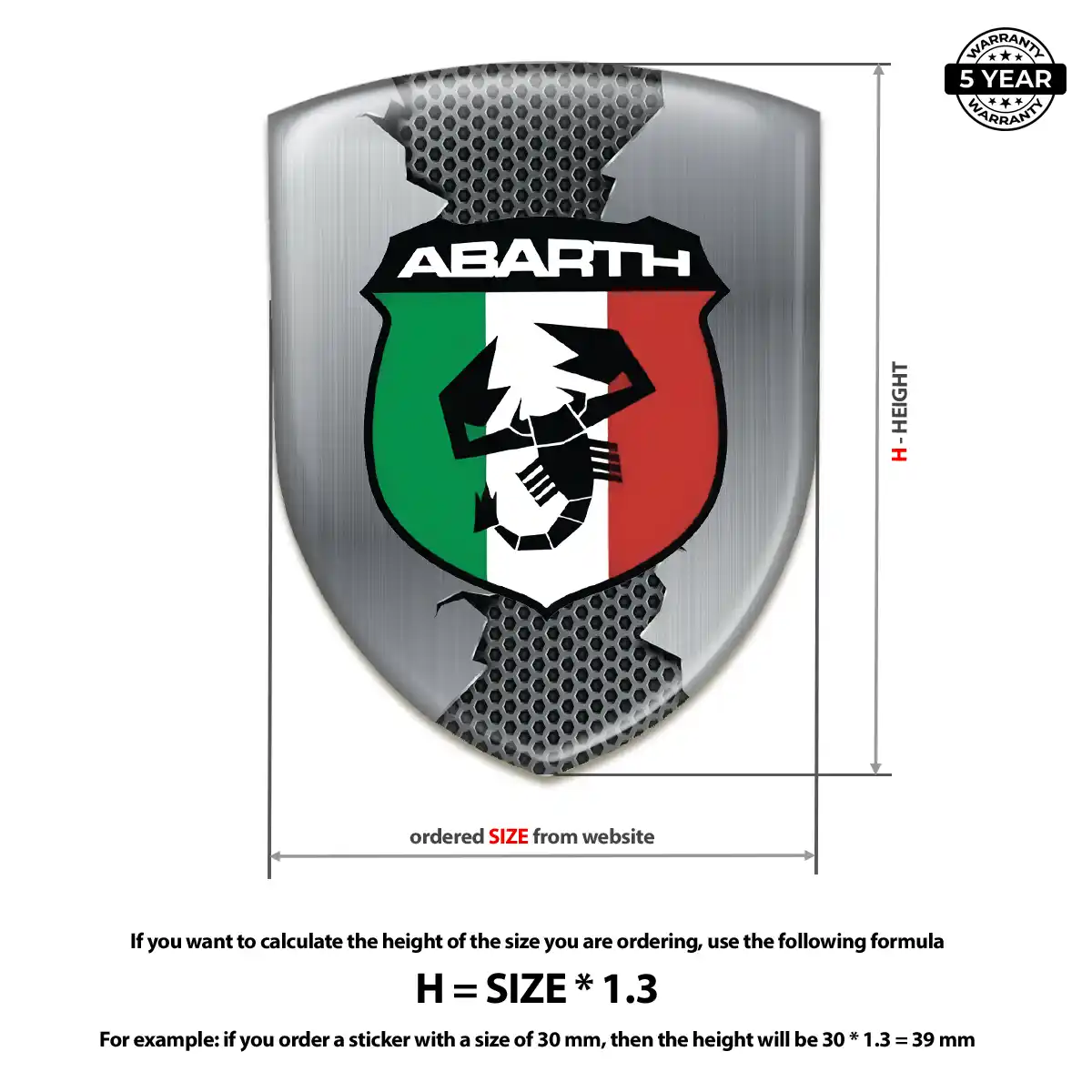 Abarth Domed Decal Deluxe Edition