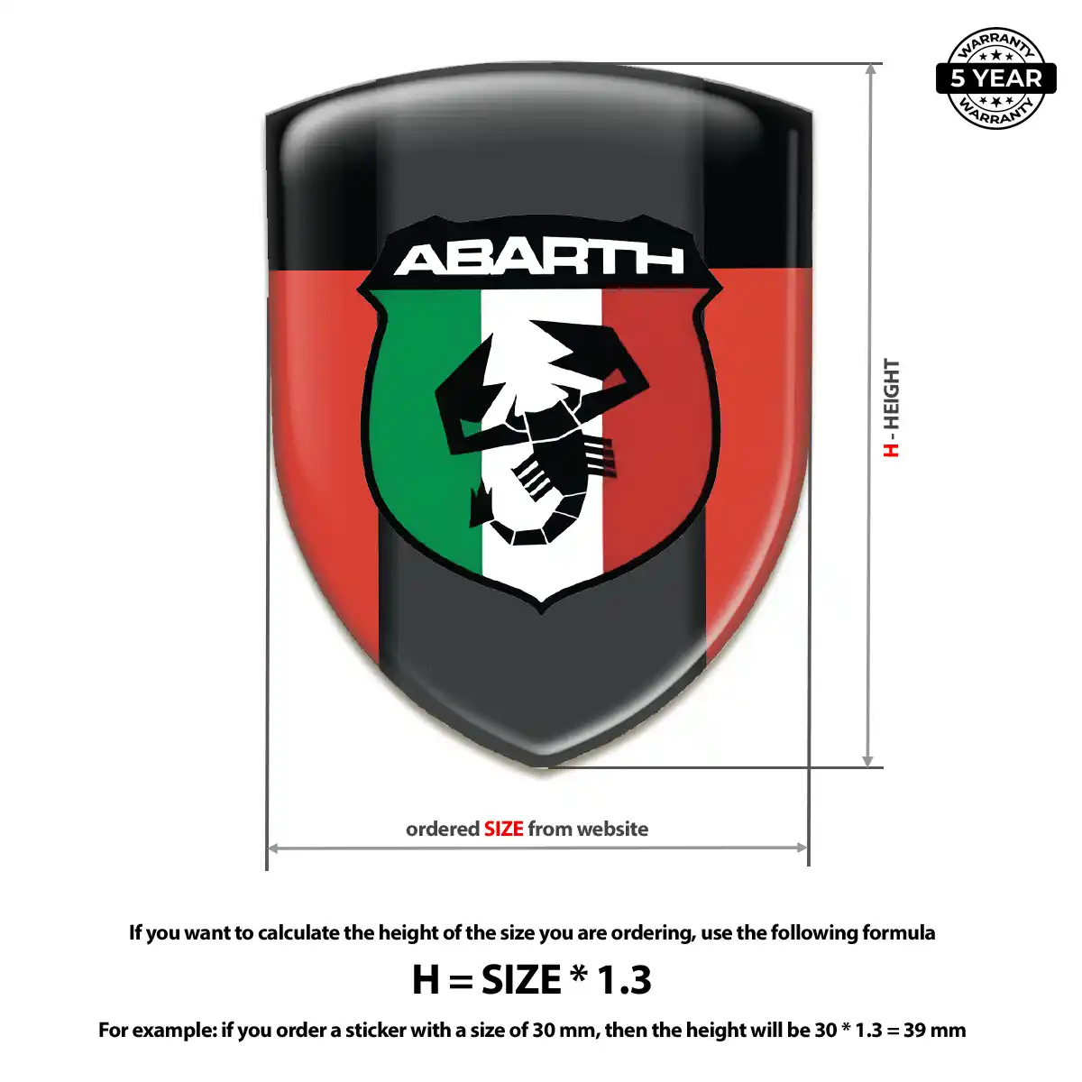 Abarth Domed Decal Exclusive Series