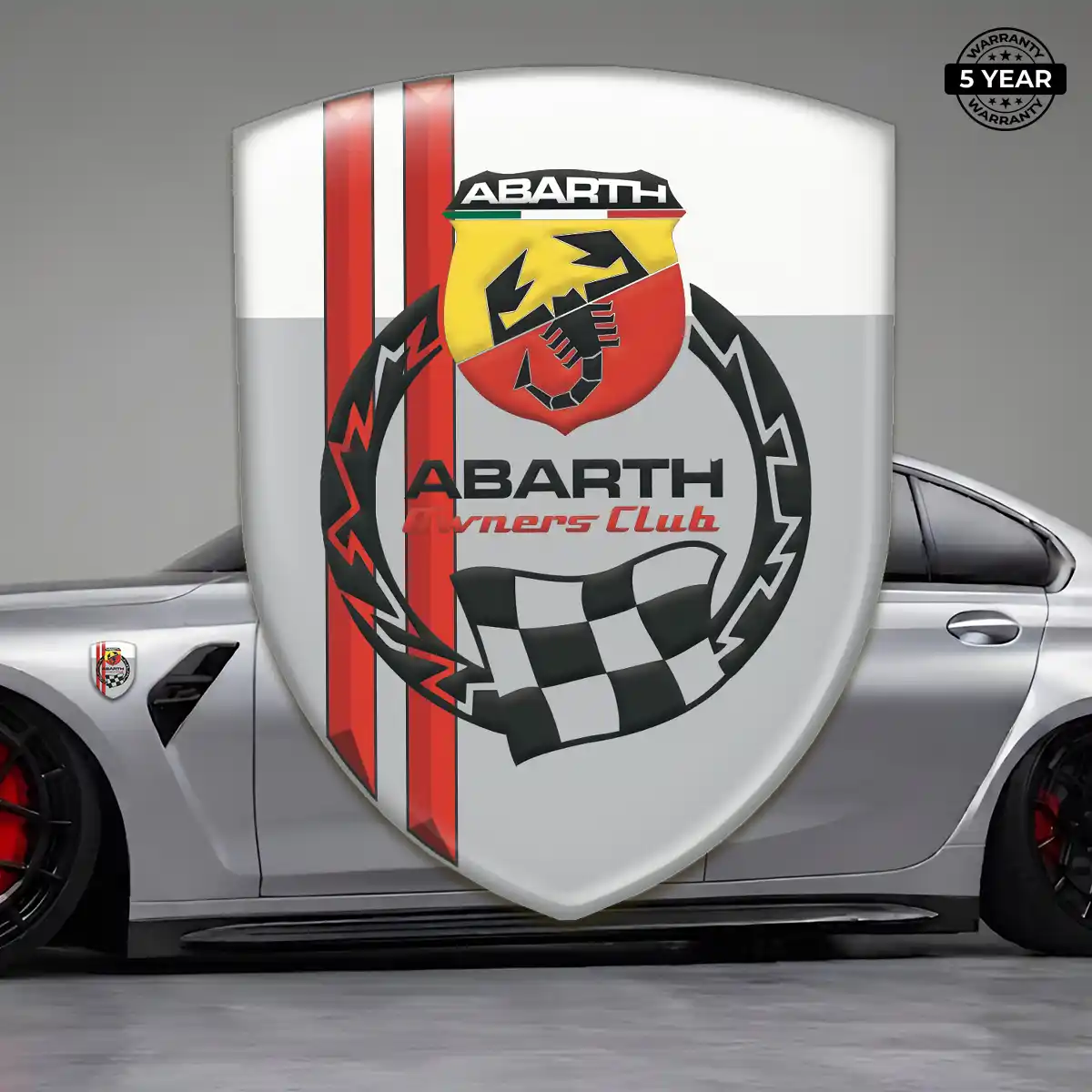 Abarth Domed Decal Prime Quality