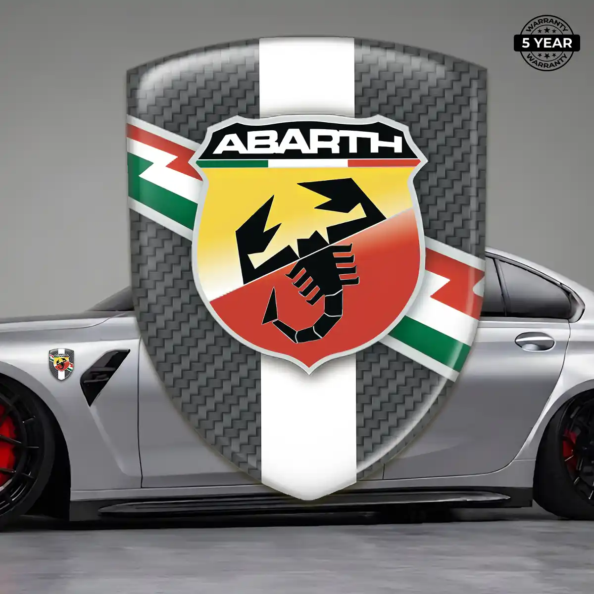 Abarth Domed Decal Resin Elite
