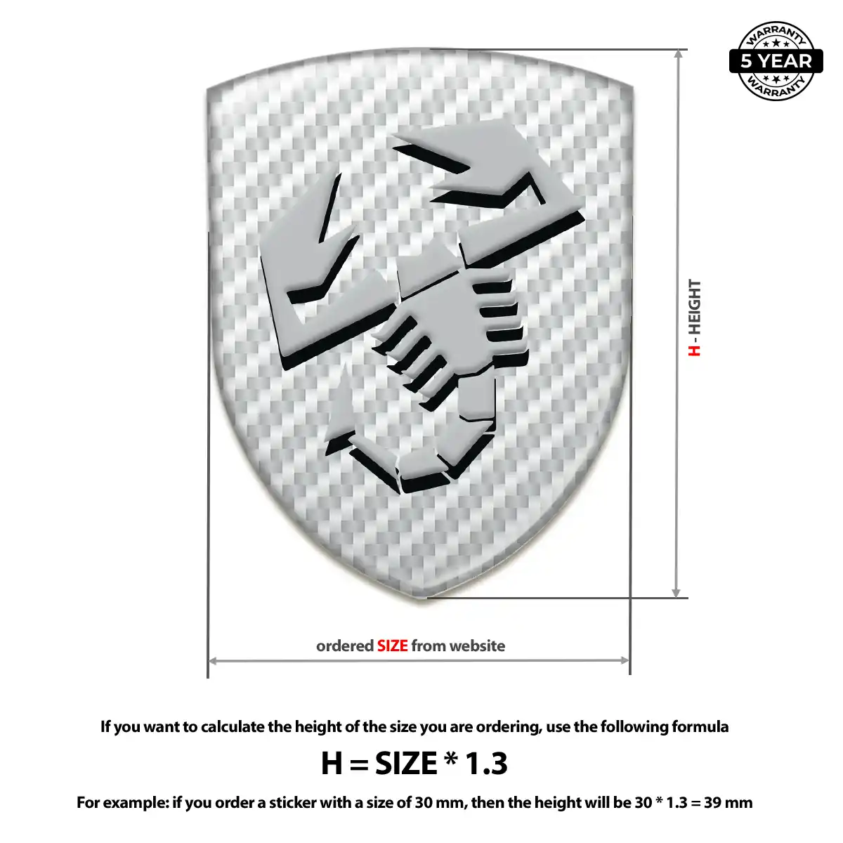 Abarth Domed Decal Superior Craft
