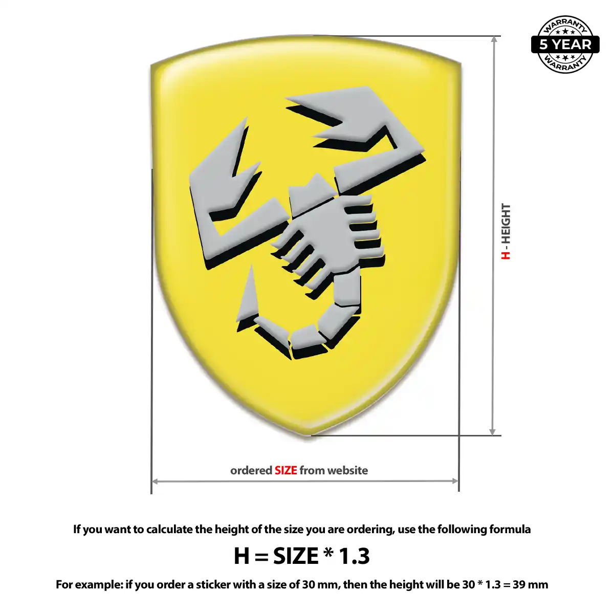 Abarth Domed Emblem Auto Tuning