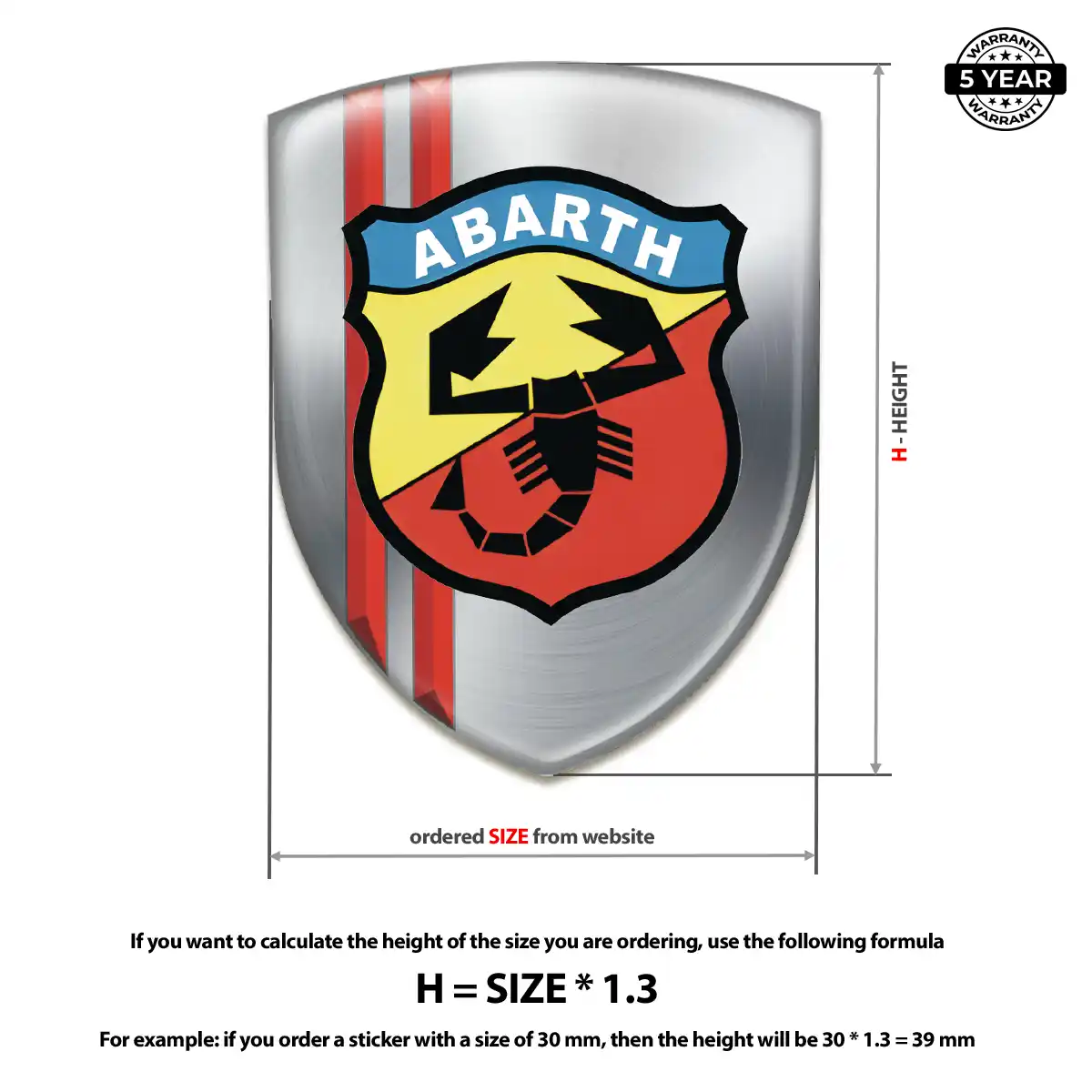 Abarth Domed Emblem Exclusive Series