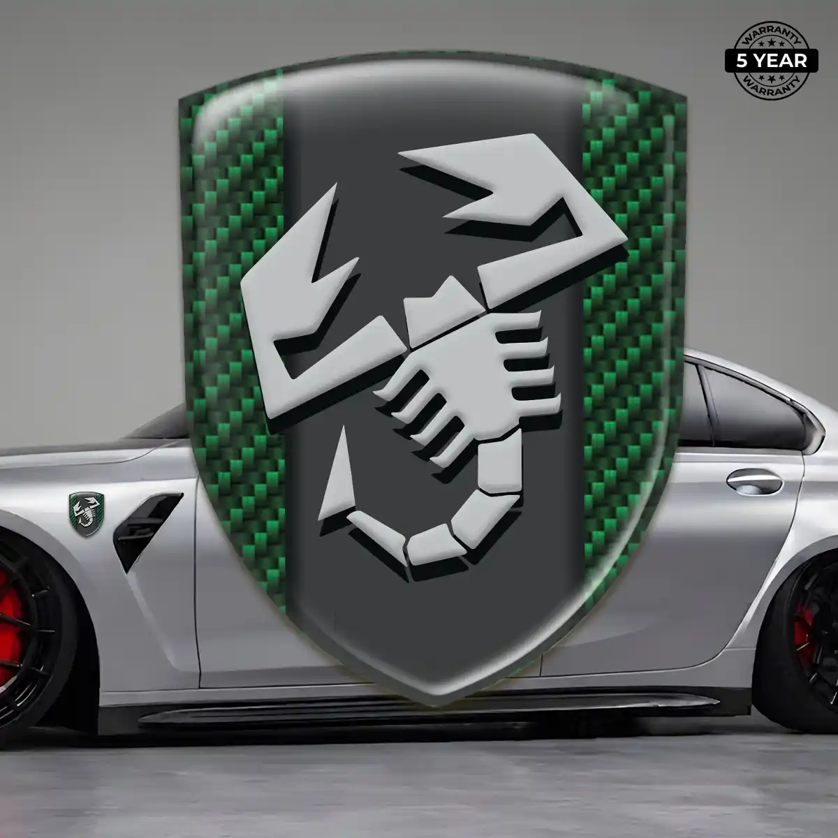 Abarth Domed Emblem Interior Luxe