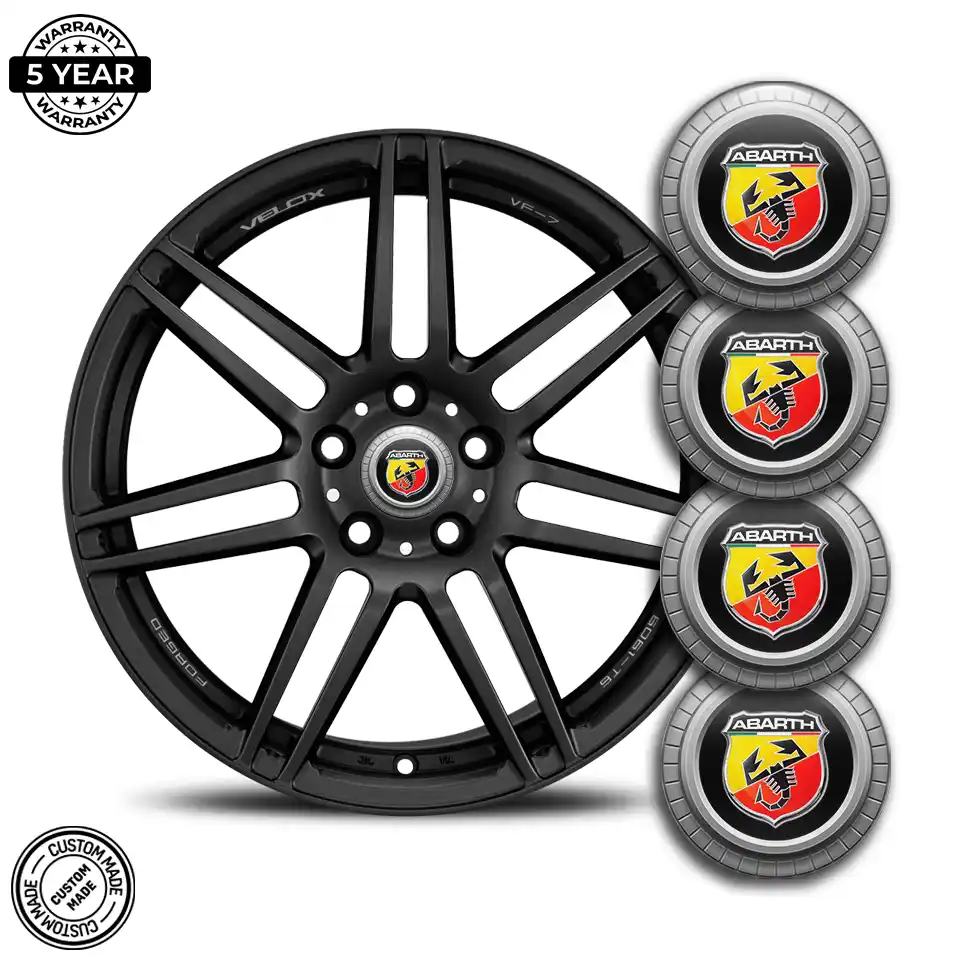 Abarth Domed Emblem Self-Adhesive Stylish Design