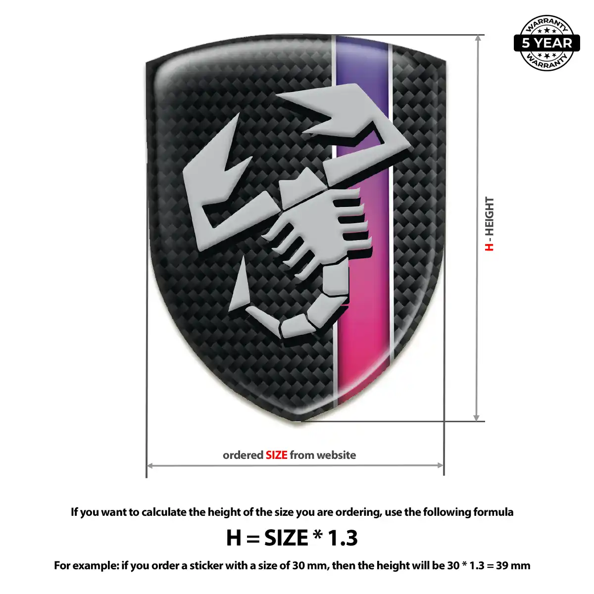 Abarth Domed Emblem Signature Grade