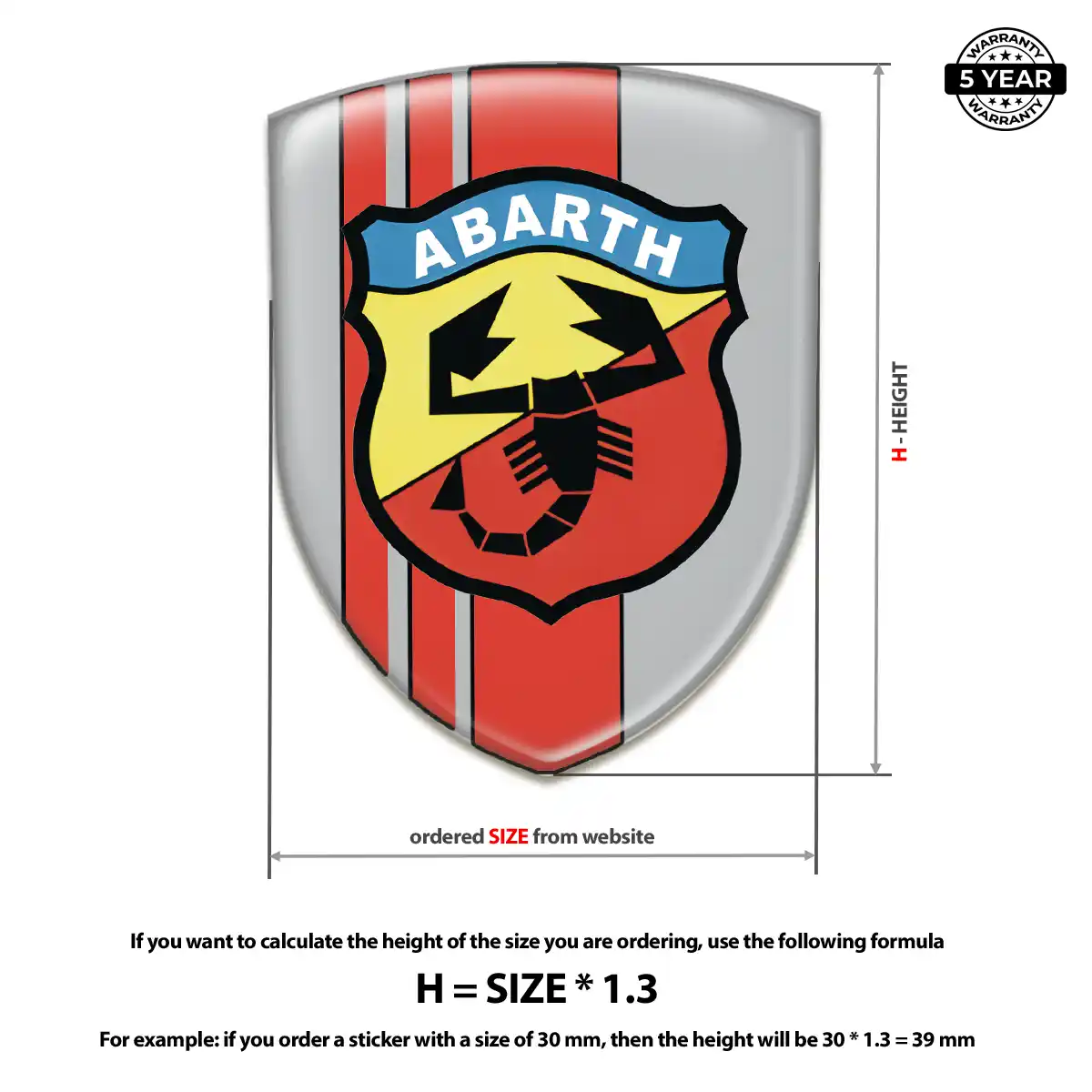 Abarth Domed Emblem Street Tuning