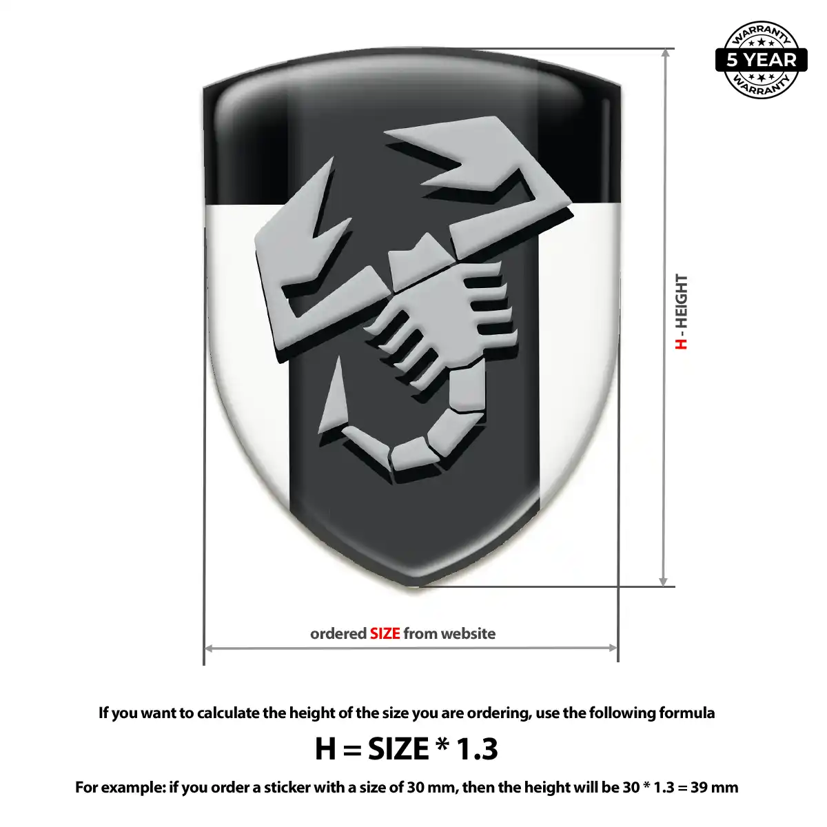 Abarth Domed Emblem Superior Craft