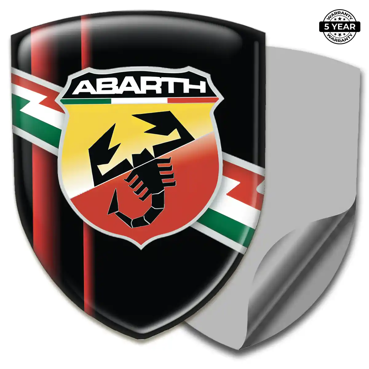 Abarth Domed Logo Decal Auto Tuning