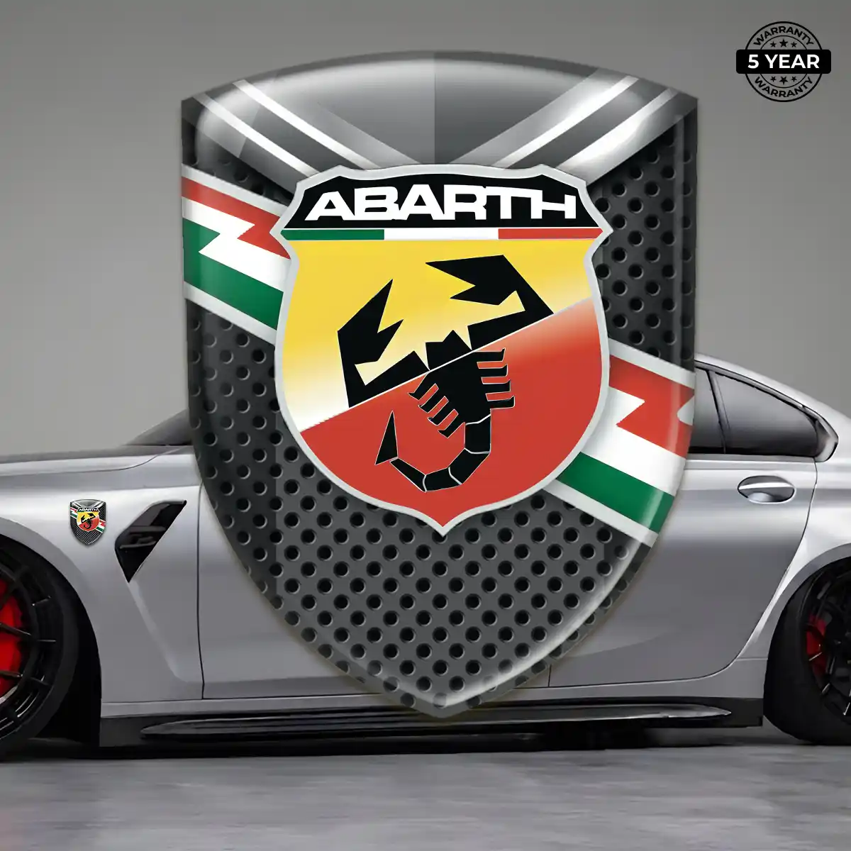 Abarth Domed Logo Decal Cabin Style