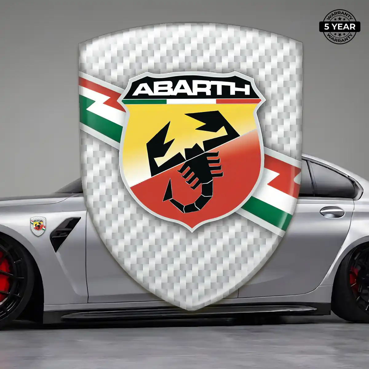 Abarth Domed Logo Decal Outer Style