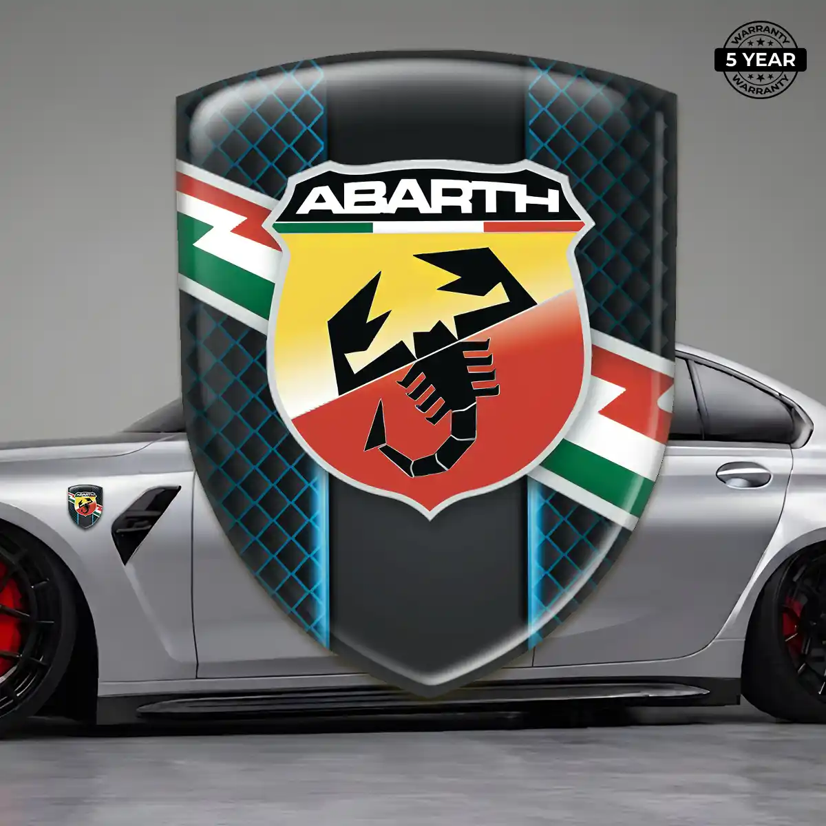 Abarth Domed Logo Decal Street Tuning