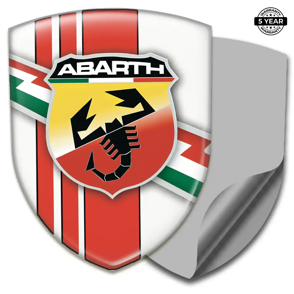 Abarth Domed Logo Sticker Auto Tuning
