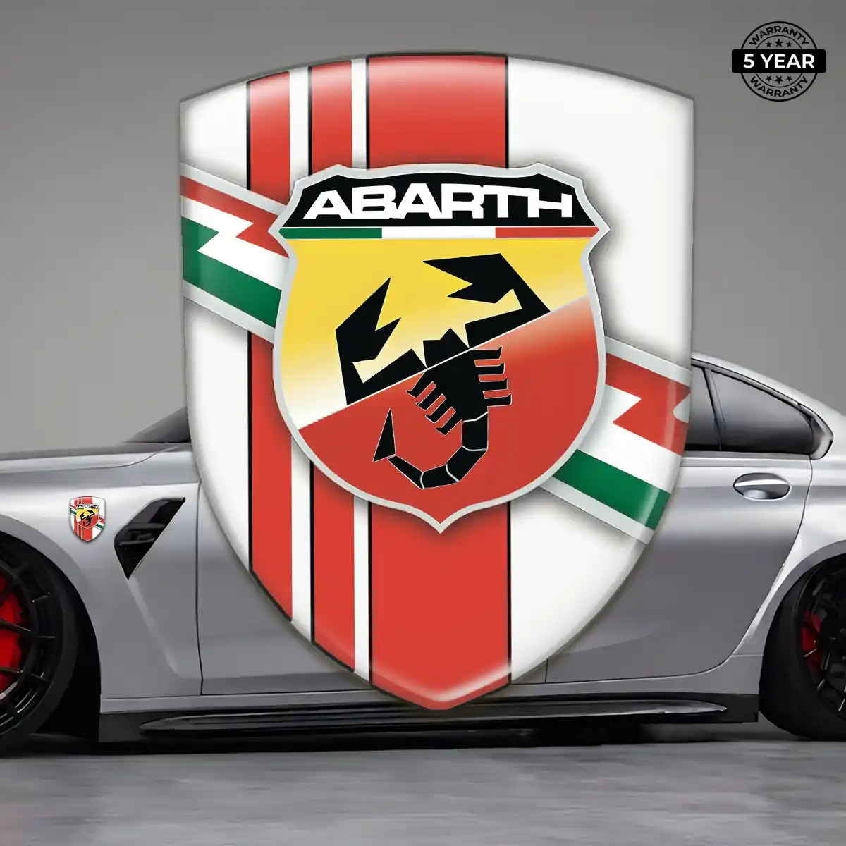 Abarth Domed Logo Sticker Auto Tuning