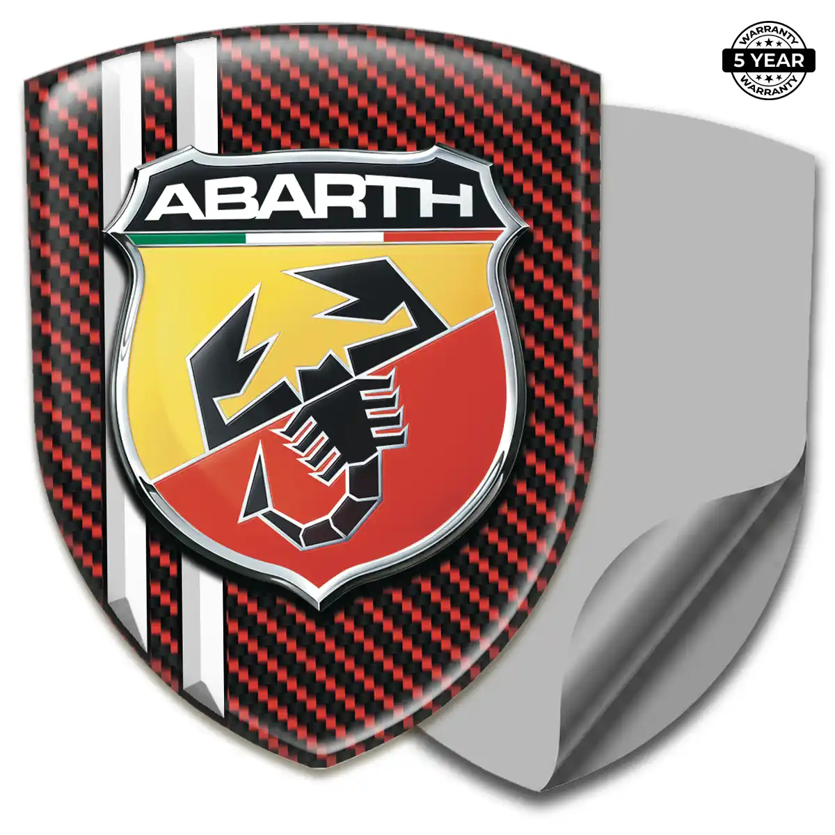 Abarth Domed Logo Sticker Cabin Style