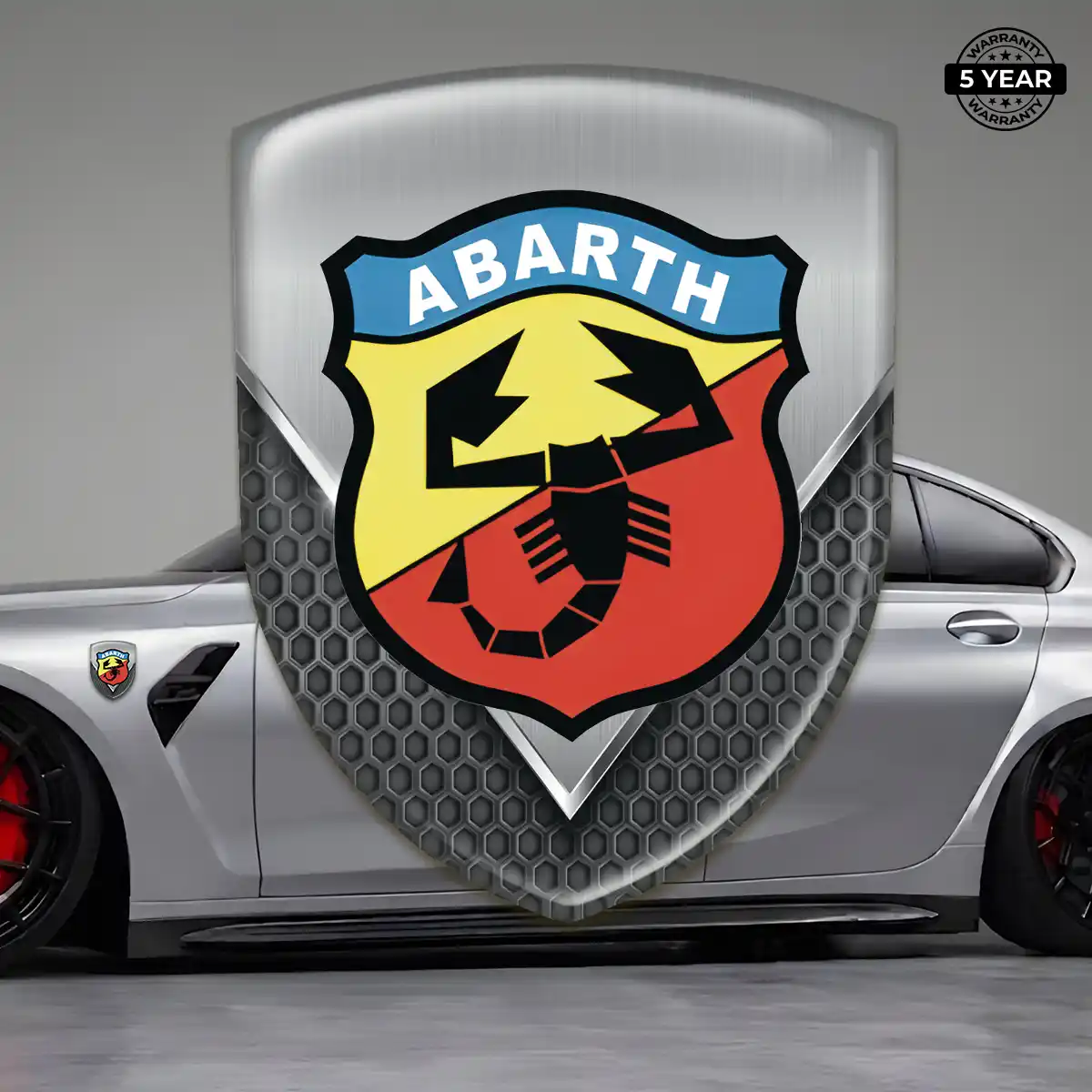 Abarth Domed Logo Sticker Elite Finish