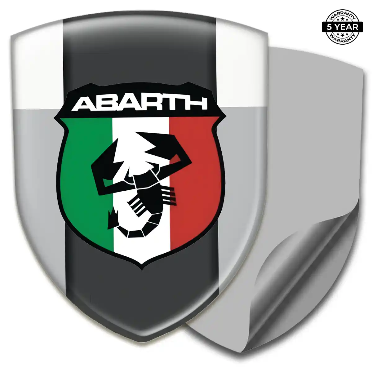 Abarth Domed Logo Sticker Exterior Luxe
