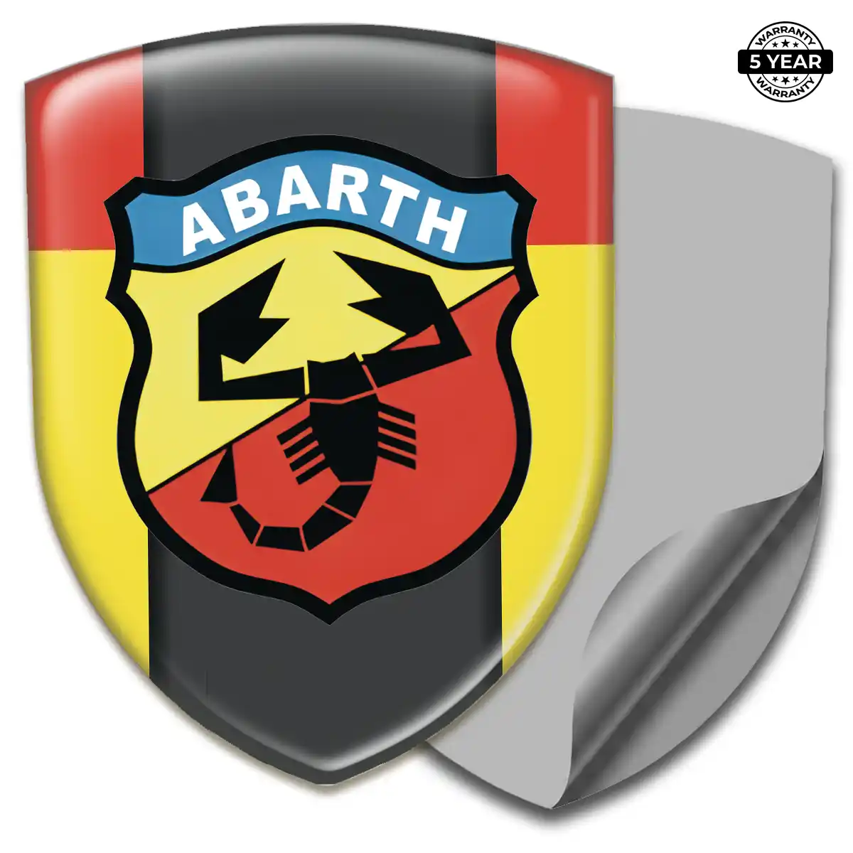 Abarth Domed Logo Sticker Interior Elegance