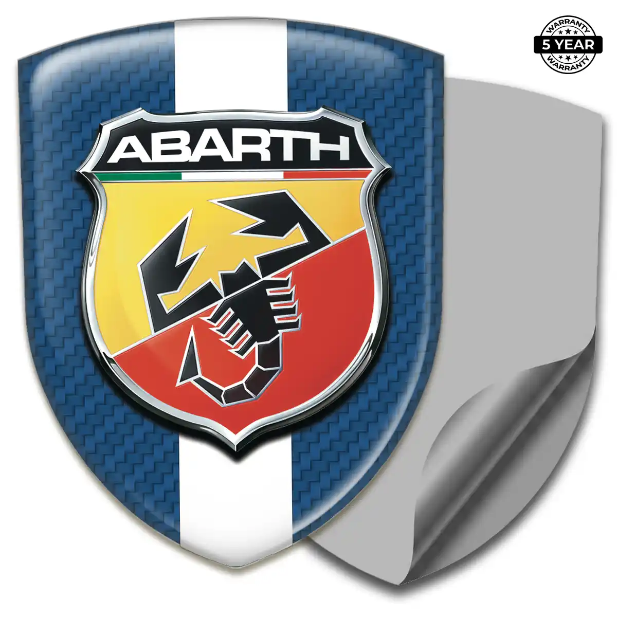 Abarth Domed Logo Sticker Interior Luxe