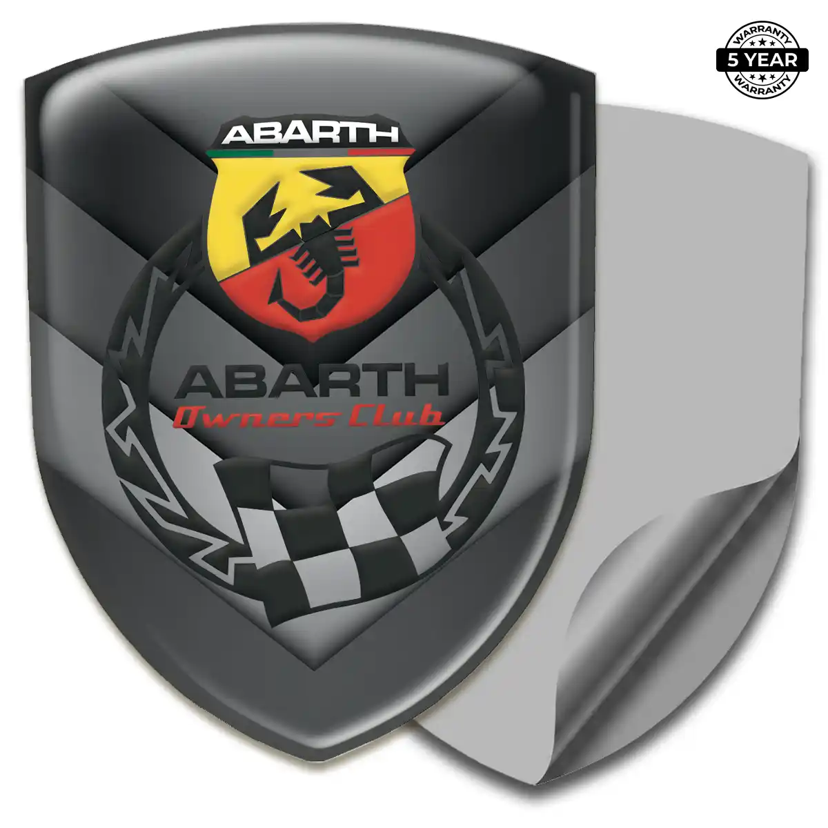 Abarth Domed Logo Sticker Opulent Line