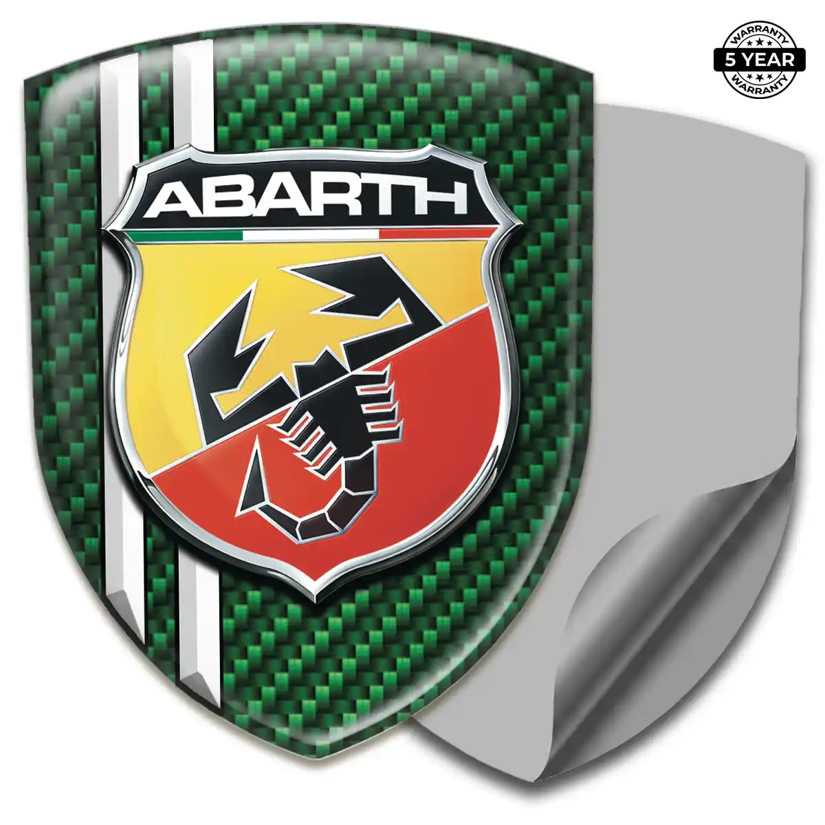 Abarth Domed Logo Sticker Outer Style