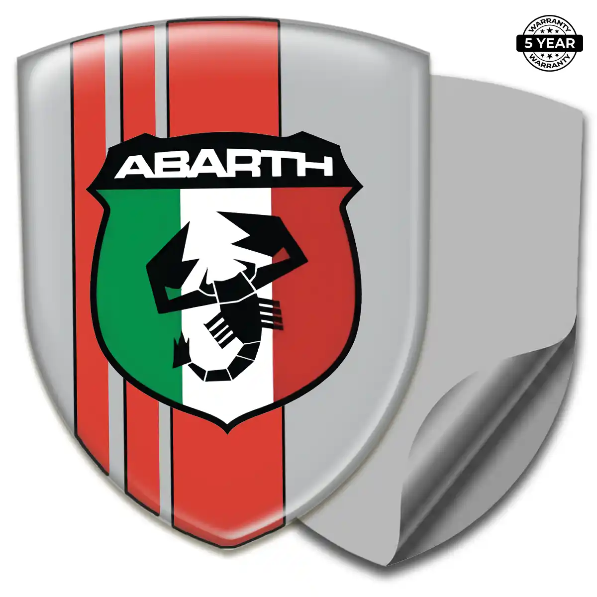 Abarth Domed Logo Sticker Performance Style