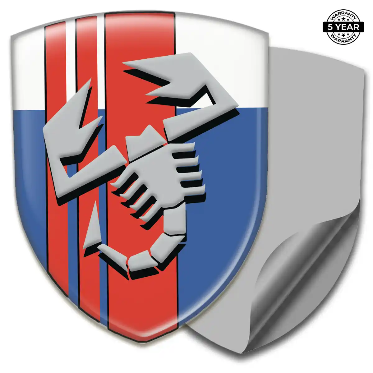 Abarth Domed Logo Sticker Premium Dome